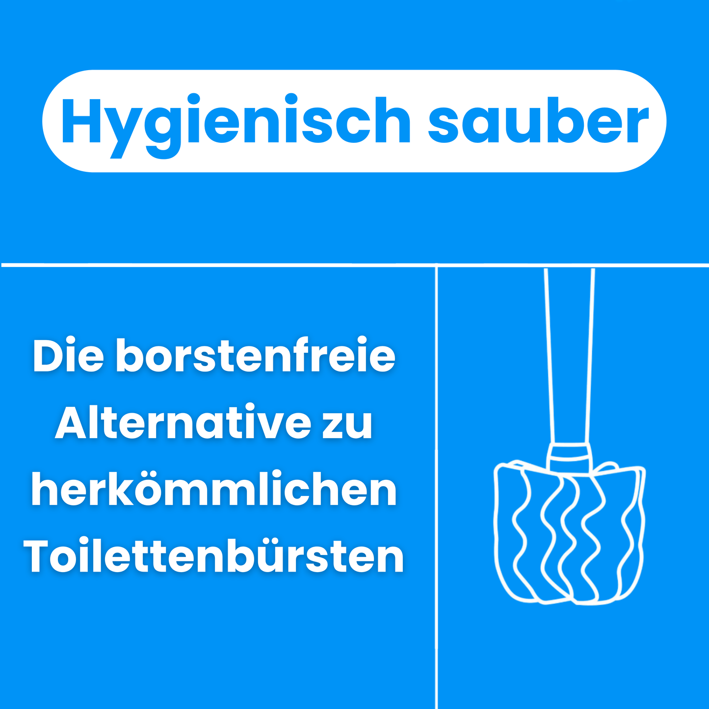 Toilettenbürste WOODLINE Set Keramik weiss + Randfeger