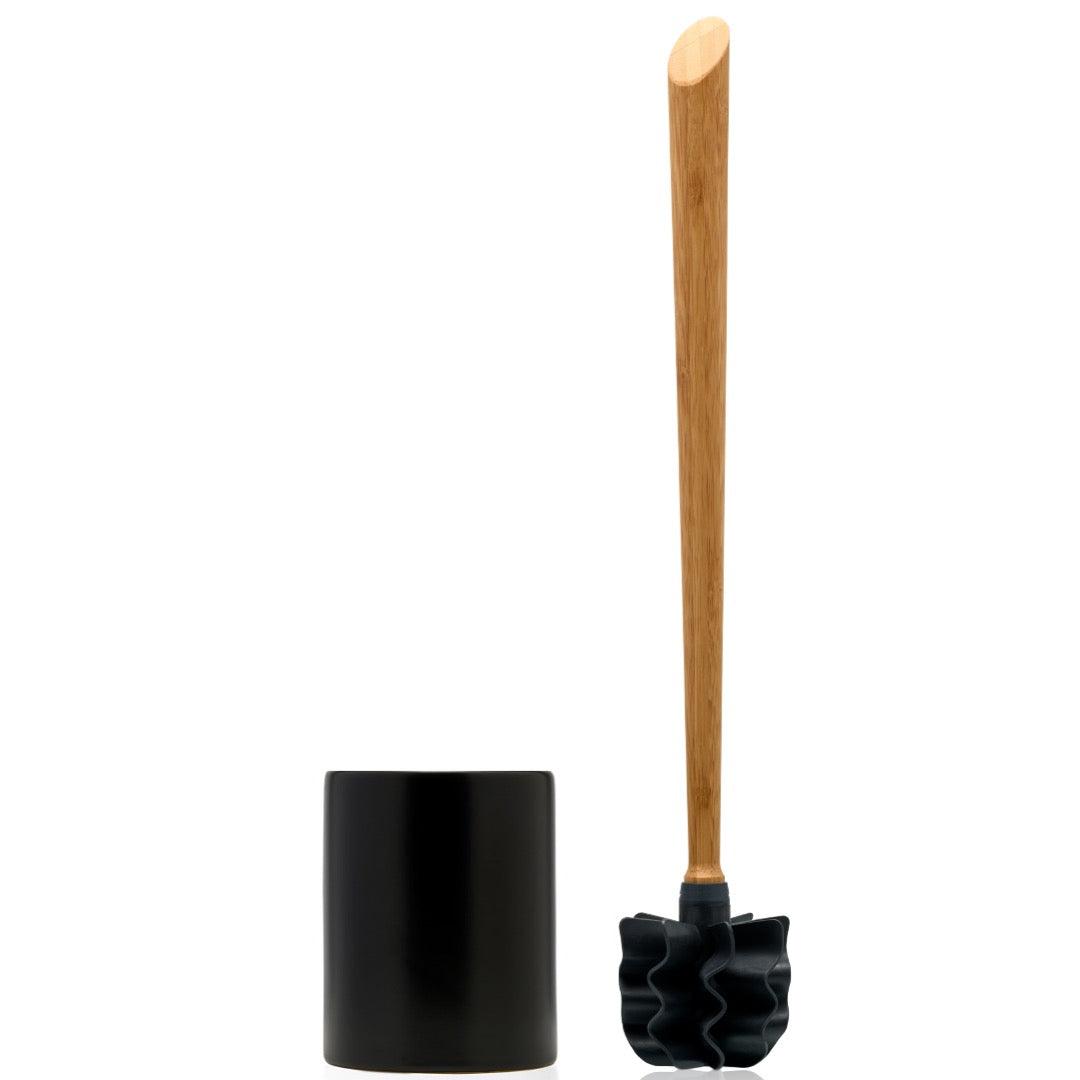 Toilettenbürste WOODLINE Set Keramik schwarz