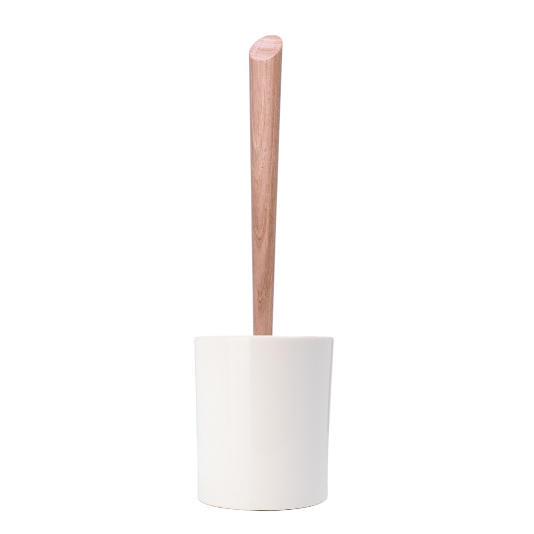 Toilet brush WOODLINE set ceramic white