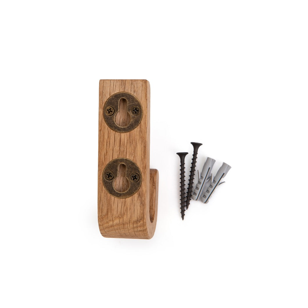 Value set: Toilet brush + wall hook + toilet roll holder OAK