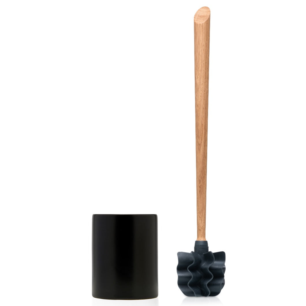 Toilettenbürste WOODLINE Set Keramik schwarz