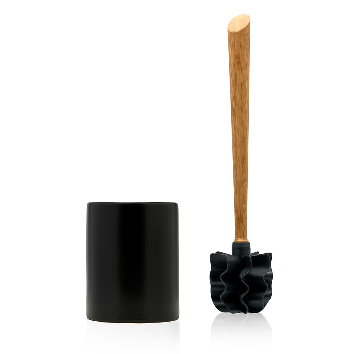 Toilettenbürste WOODLINE Set Keramik schwarz