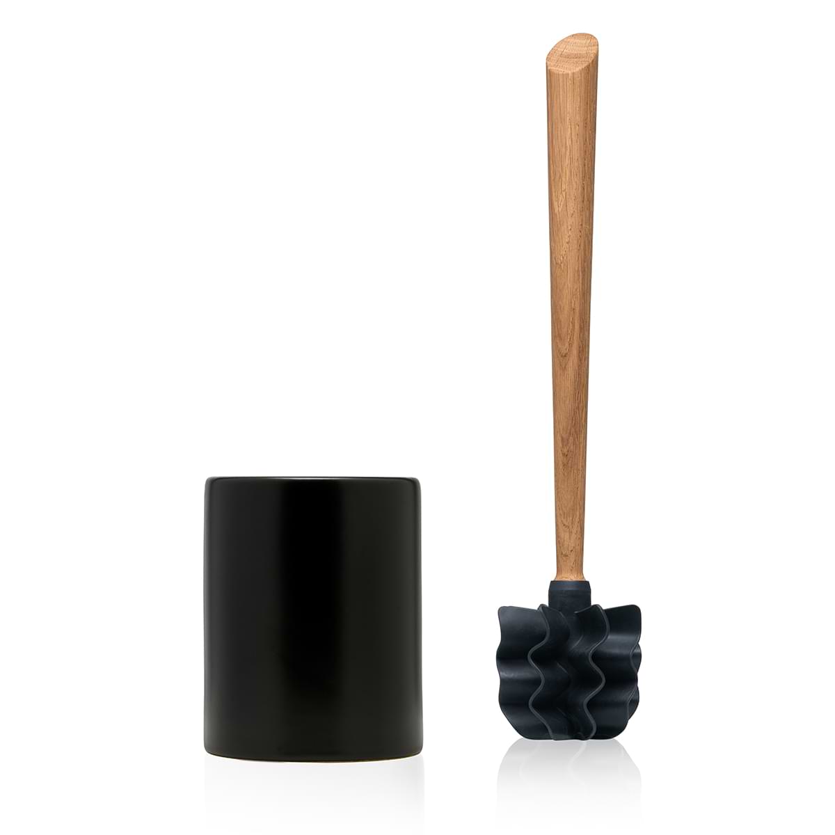 Toilettenbürste WOODLINE Set Keramik schwarz